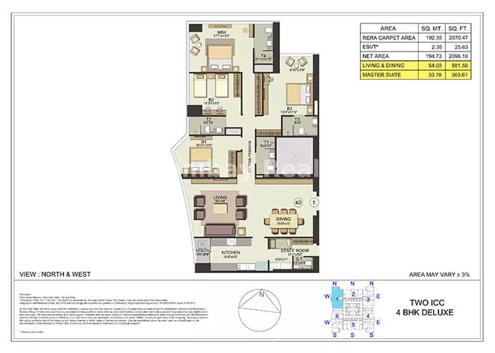 Kamdhenu Vogue Sanpada 3bhk